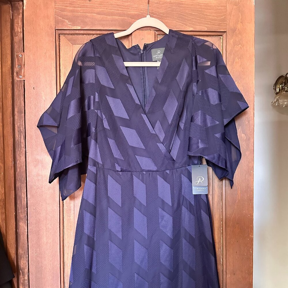 Navy knee-length Business casual dress